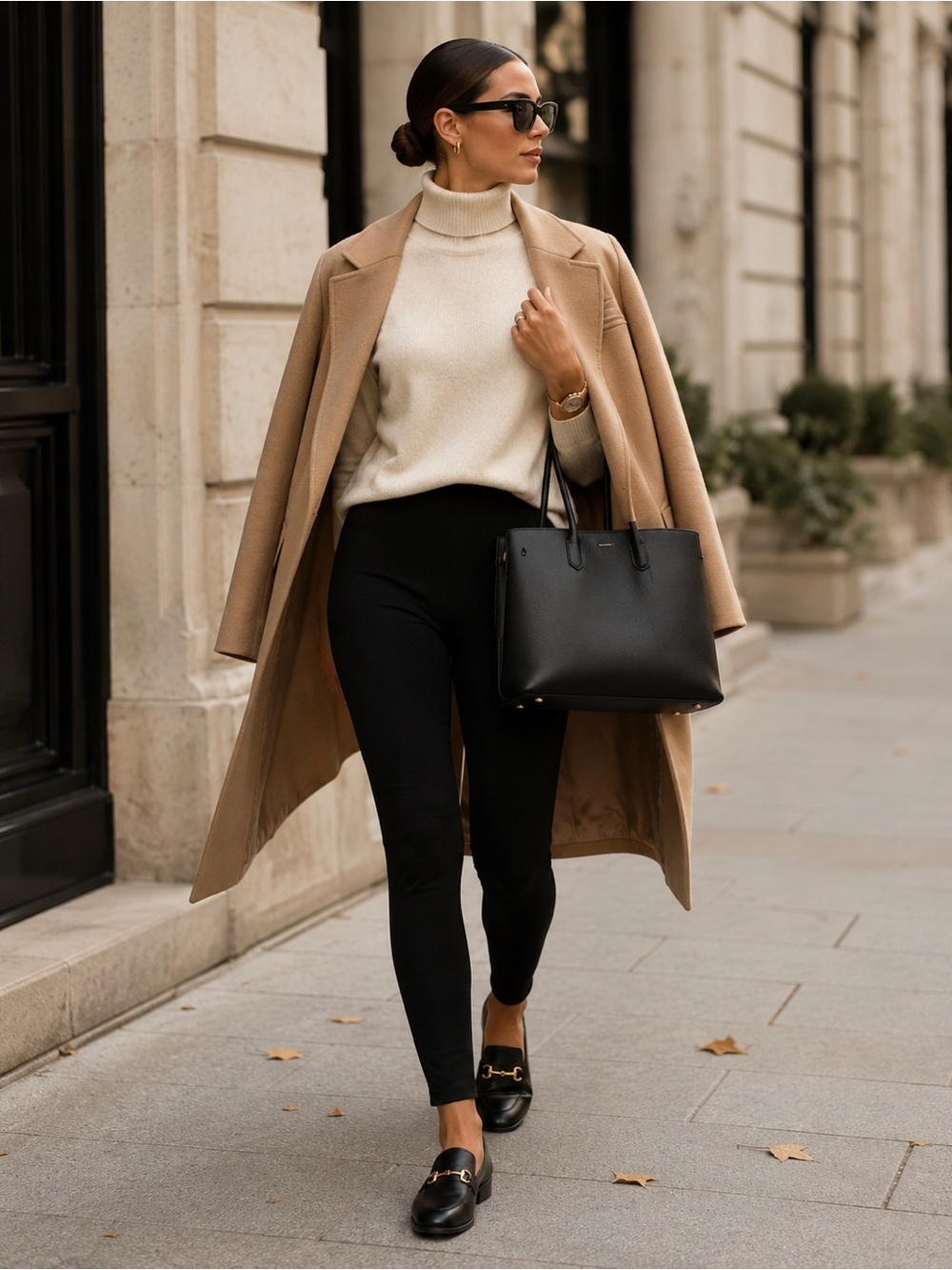 High Waist Pull-On Ponte Stretch Slimming Pants